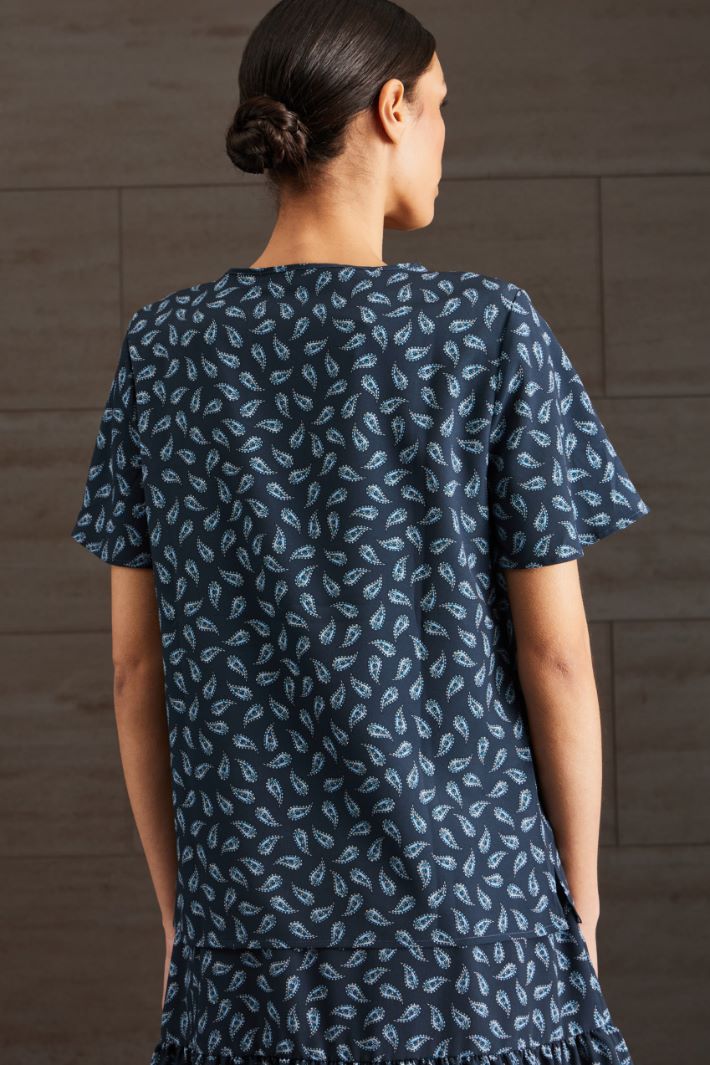 Blusa in crépe de chine - BLU NOTTE - Fashion Market - 4