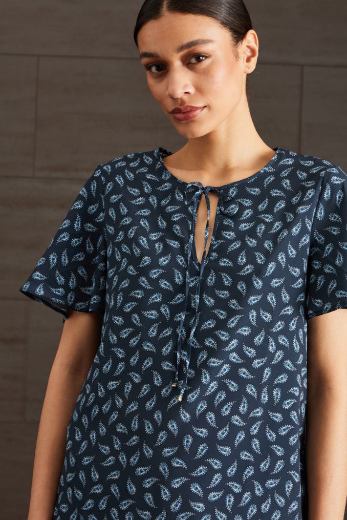 Blusa in crépe de chine - BLU NOTTE - Fashion Market - 3