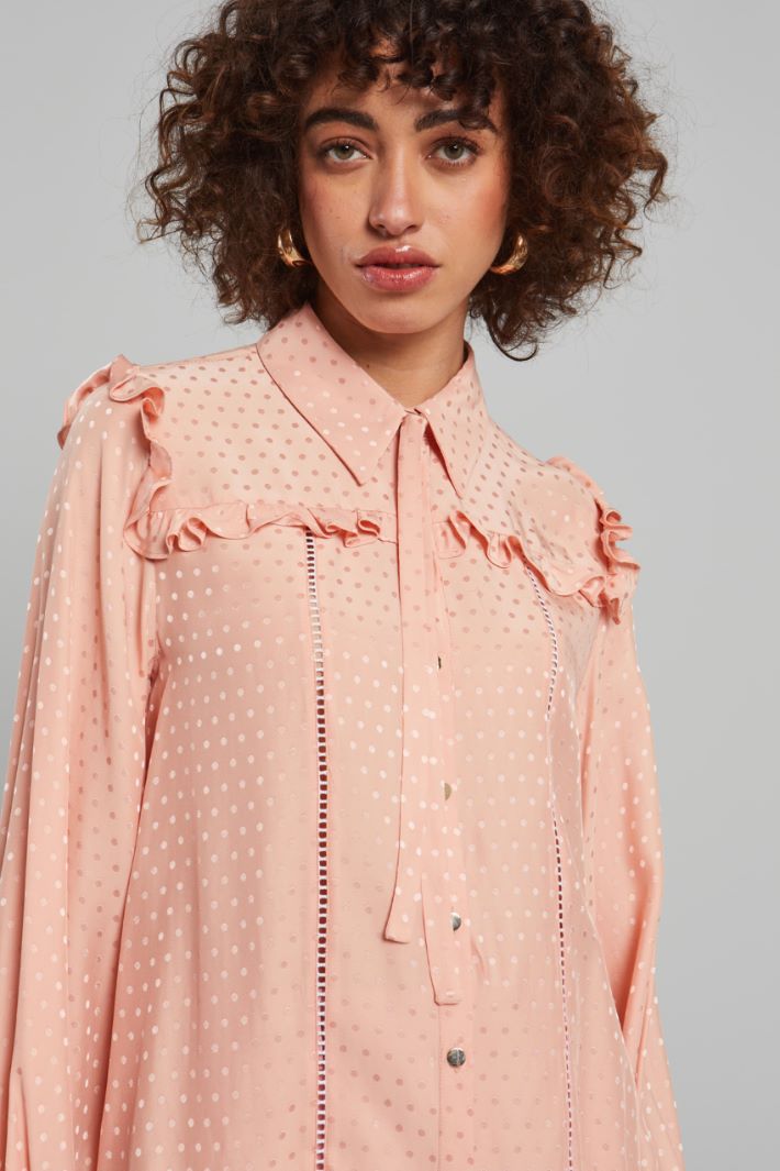 Camicia con rouches - ROSA PASTELLO - Fashion Market - 3