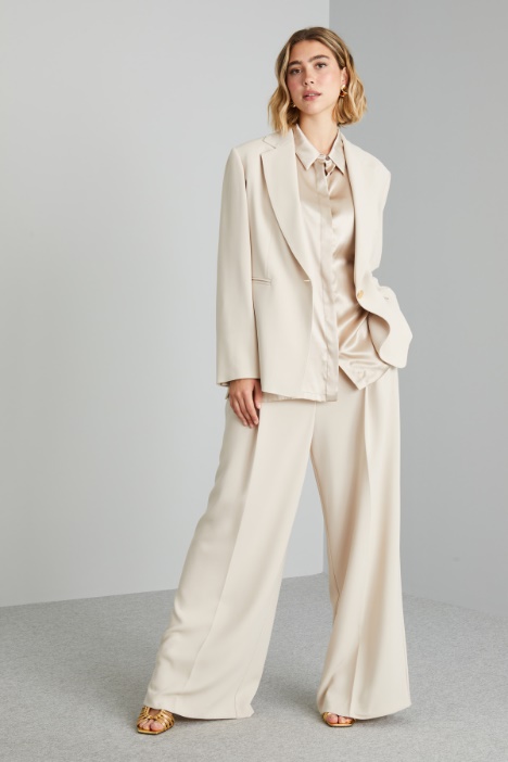 Pantaloni a palazzo in cady - Fashion Market