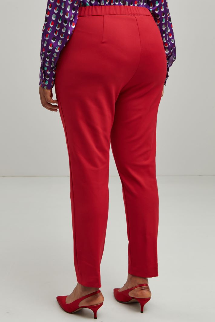Pantaloni in cotone - ROSSO VENEZIANO - Fashion Market - 4