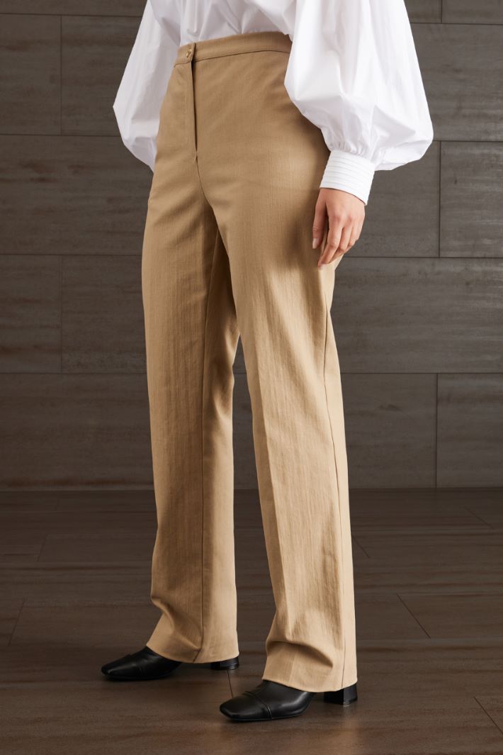 Pantaloni in cotone  - NOCCIOLA - Fashion Market - 2