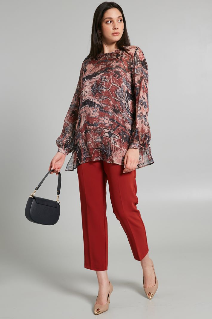 Pantaloni dritti - MATTONE - Fashion Market