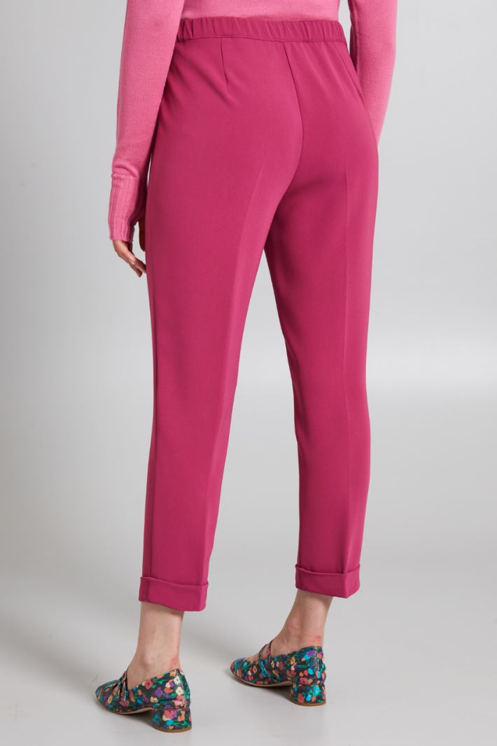 Pantaloni con risvolto  - LAMPONE - Fashion Market - 4