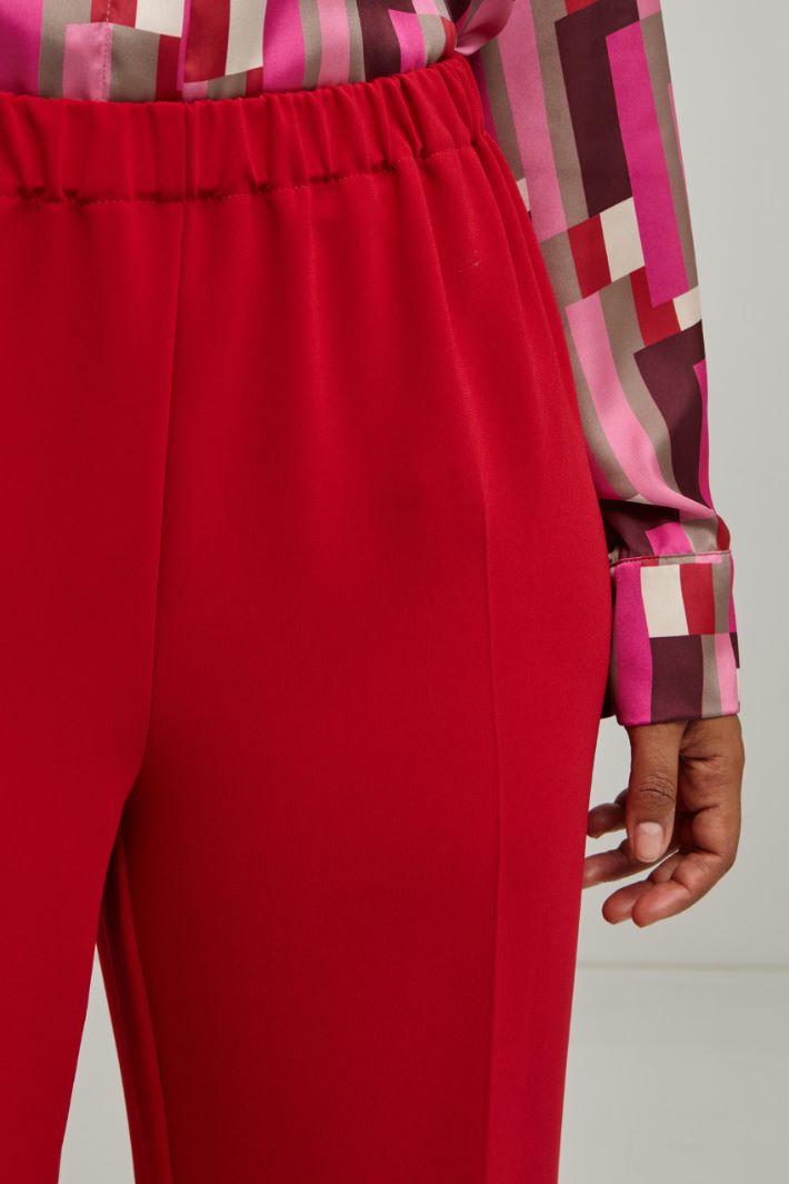 Pantaloni in cady - ROSSO VENEZIANO - Fashion Market - 3
