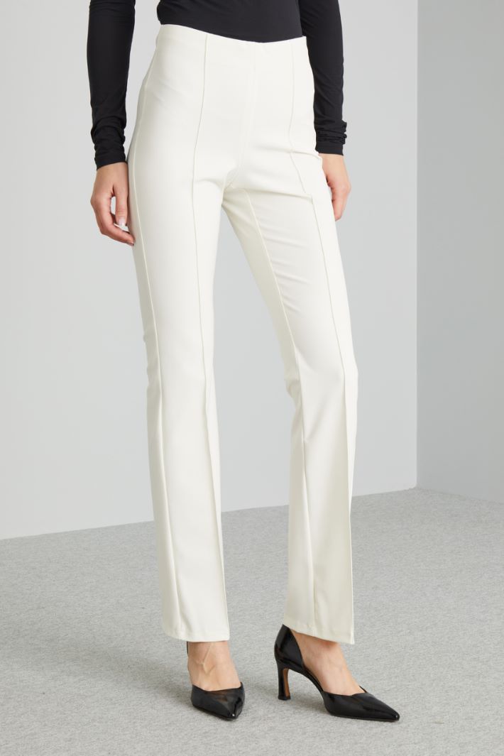 Pantaloni in tessuto tecnico - LATTE - Fashion Market - 2
