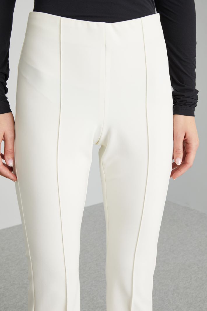 Pantaloni in tessuto tecnico - LATTE - Fashion Market - 3