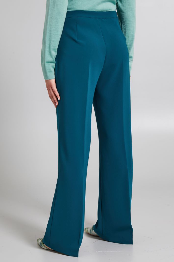 Pantaloni a palazzo - VERDE BOTTIGLIA - Fashion Market - 4