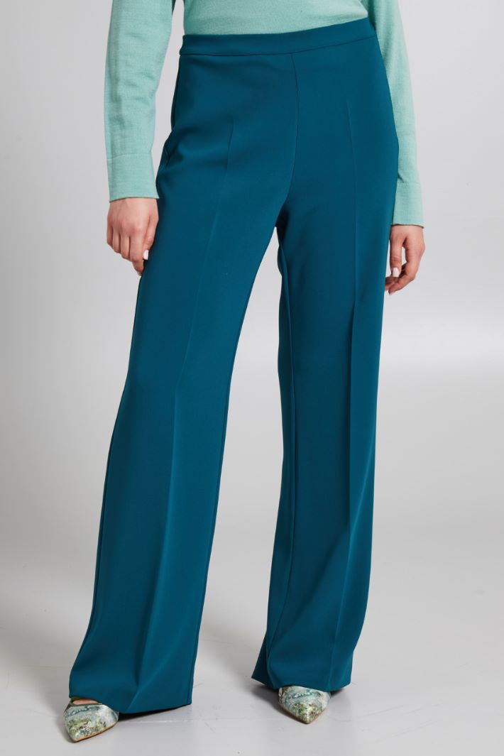 Pantaloni a palazzo - VERDE BOTTIGLIA - Fashion Market - 2