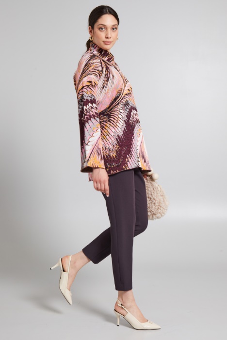Pantaloni a sigaretta in cady - Fashion Market