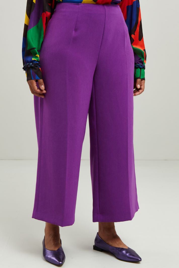 Pantaloni in cady crépe - VIOLA - Fashion Market - 2