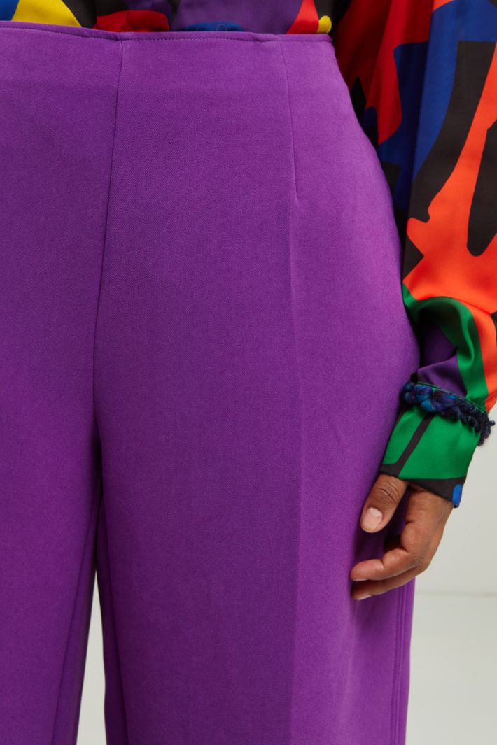 Pantaloni in cady crépe - VIOLA - Fashion Market - 3