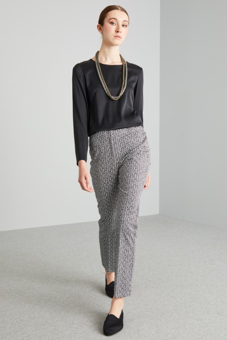 Pantaloni in raso di cotone - Fashion Market