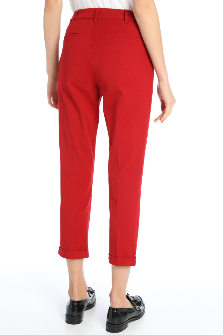 Pantaloni a sigaretta - ROSSO - Fashion Market - 2