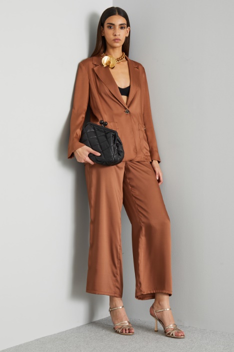 Pantaloni ampi in twill - Fashion Market