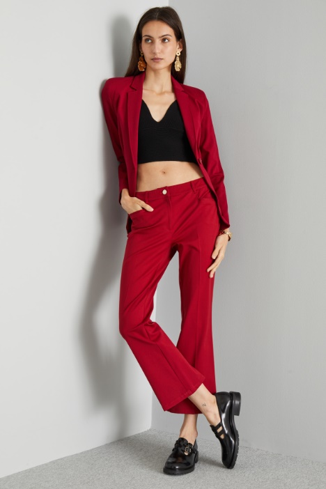Pantaloni flare in cotone - Fashion Market