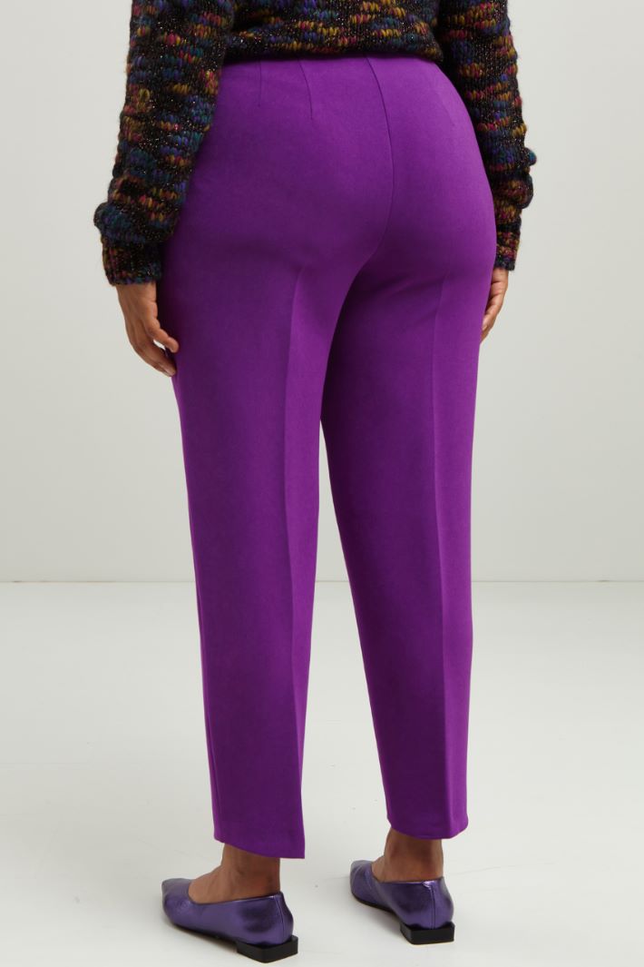 Pantaloni carrot in cady crépe - VIOLA - Fashion Market - 4