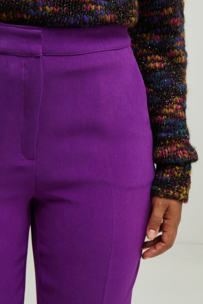 Pantaloni carrot in cady crépe - VIOLA - Fashion Market - 3
