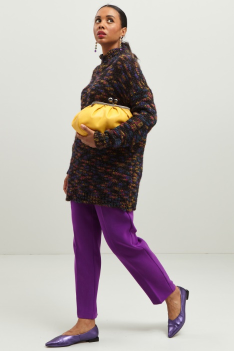 Pantaloni carrot in cady crépe - Fashion Market