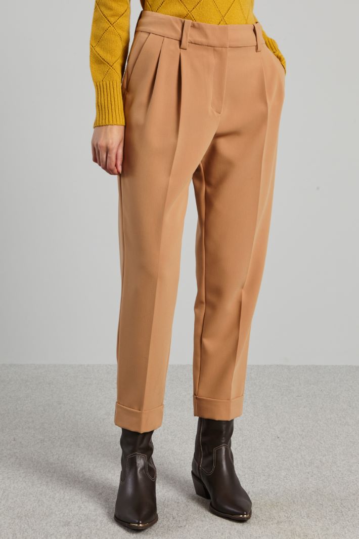 Pantaloni carrot - CAMMELLO - Fashion Market - 4