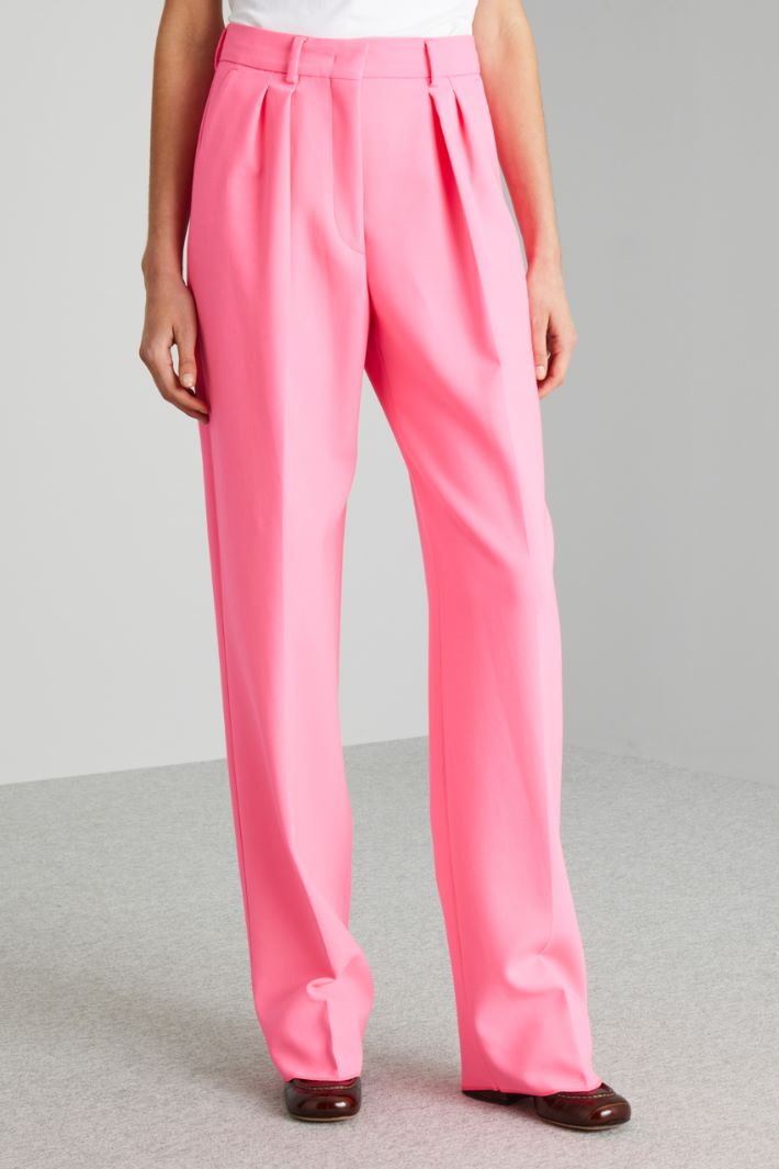 Pantaloni in doppia tela - ROSA ACCESO - Fashion Market - 2