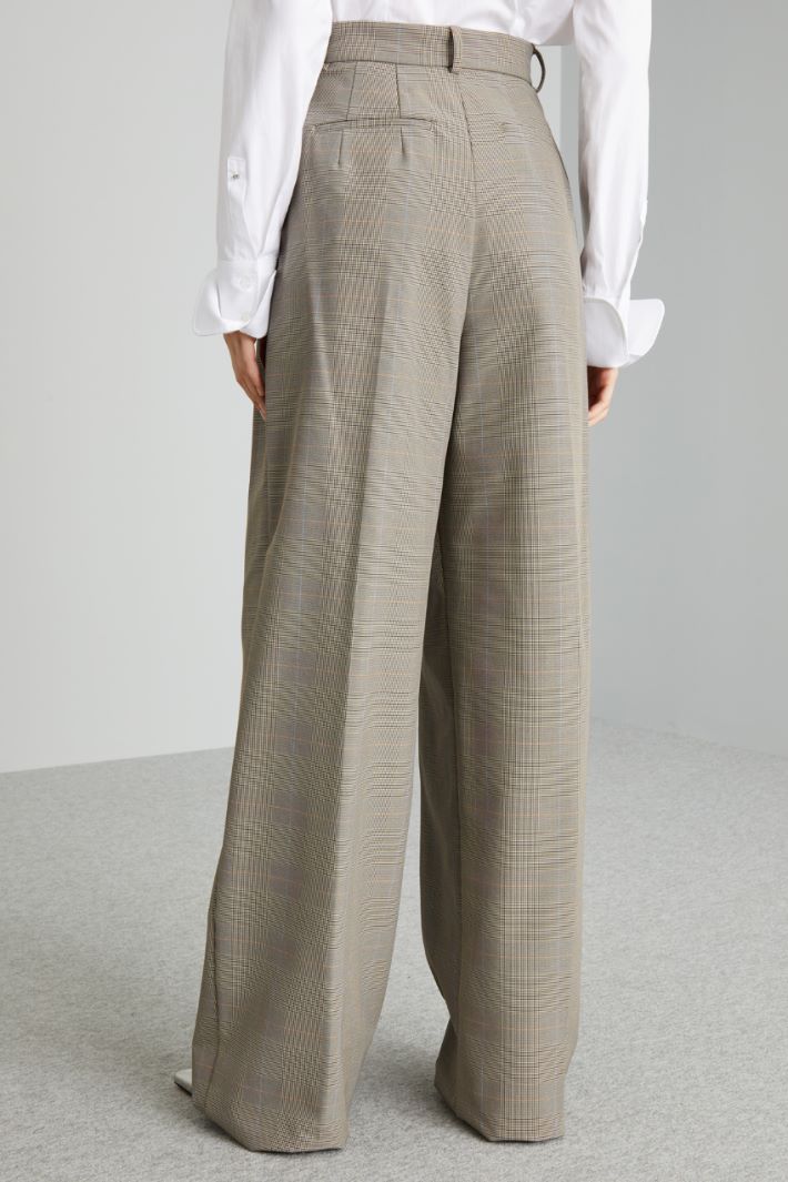 Pantaloni over con pieghe - MARRONE BEIGE - Fashion Market - 4