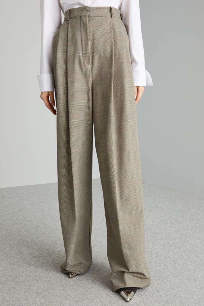 Pantaloni over con pieghe - MARRONE BEIGE - Fashion Market - 2