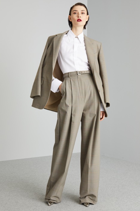 Pantaloni over con pieghe - Fashion Market