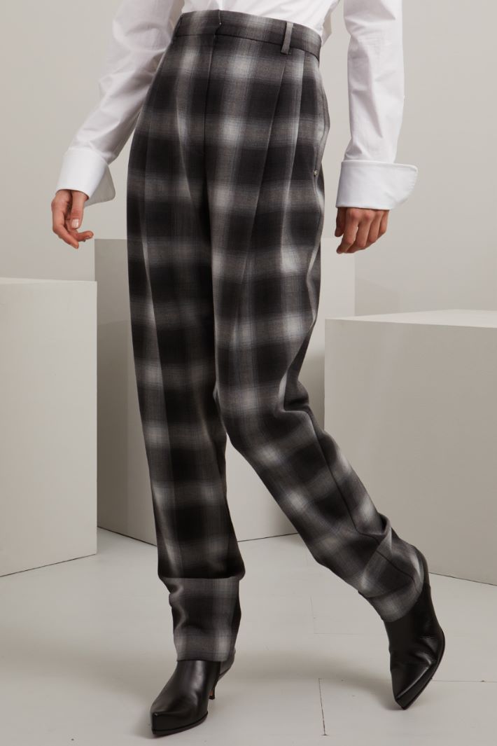 Pantaloni carrot in batavia - GRIGIO - Fashion Market - 2