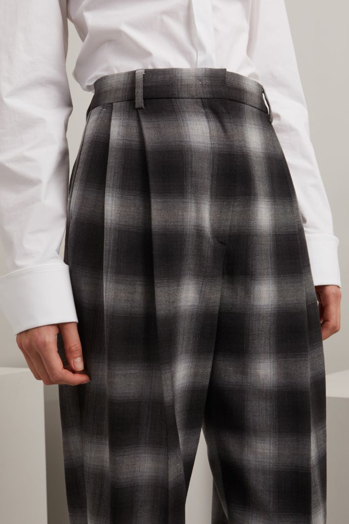 Pantaloni carrot in batavia - GRIGIO - Fashion Market - 3