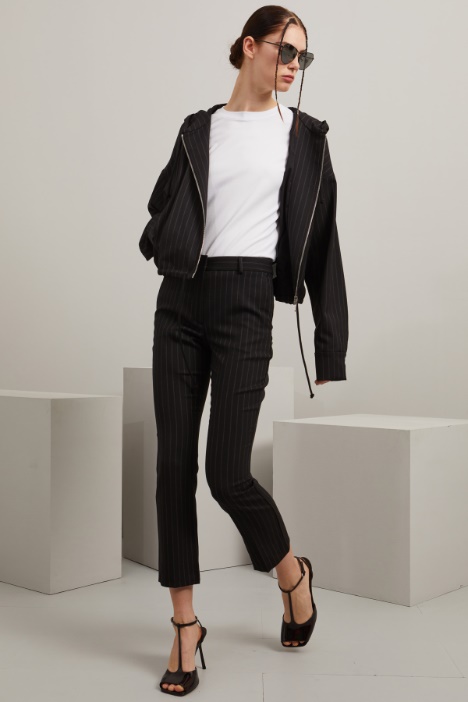 Pantaloni a trombetta in lana - Fashion Market