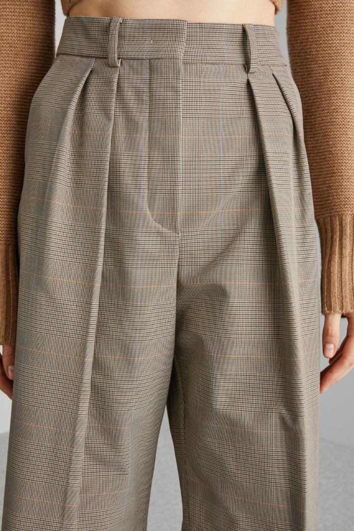 Bermuda con pieghe in vita - MARRONE BEIGE - Fashion Market - 3