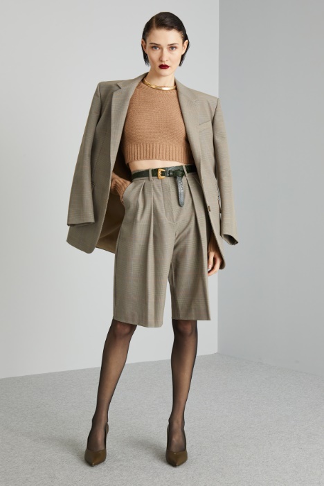 Bermuda con pieghe in vita - Fashion Market