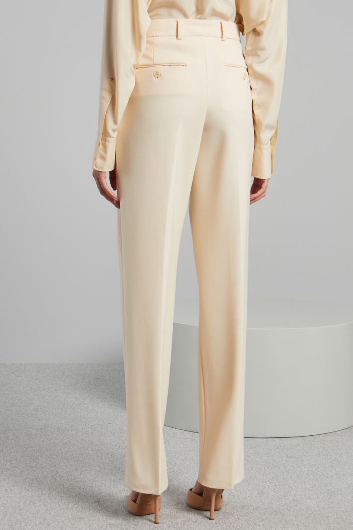Pantaloni maschili in tela - AVORIO - Fashion Market - 4