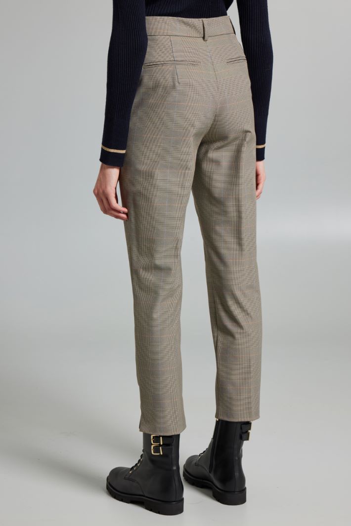 Pantaloni in batavia tecnica - MARRONE SABBIA - Fashion Market - 4