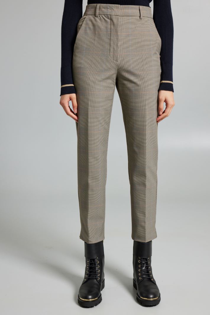 Pantaloni in batavia tecnica - MARRONE SABBIA - Fashion Market - 2