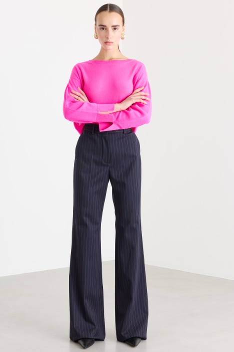 Pantaloni a palazzo in tela - Fashion Market