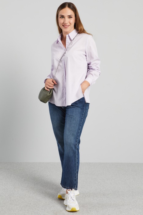 Jeans cropped in puro cotone - Fashion Market