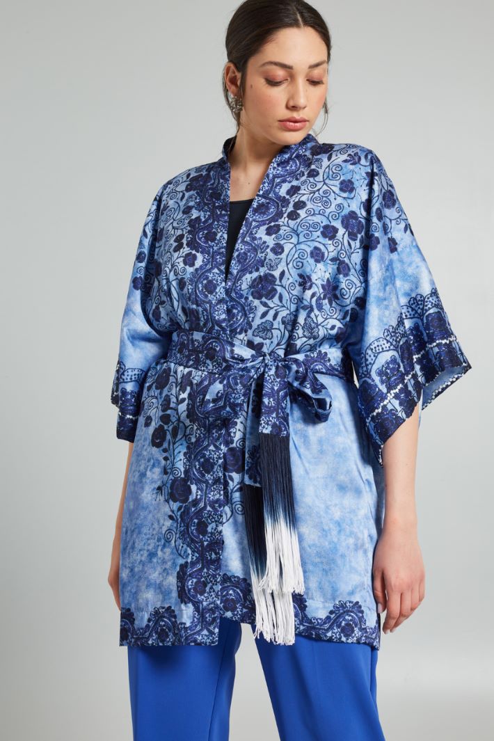 Casacca in twill  - BLU AZZURRO - Fashion Market - 2