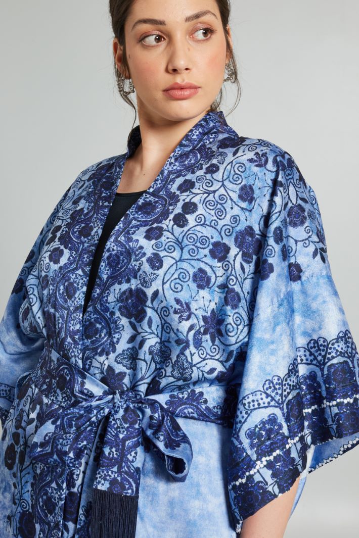 Casacca in twill  - BLU AZZURRO - Fashion Market - 3