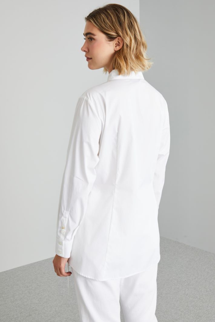 Camicia con stringhe - BIANCO - Fashion Market - 4