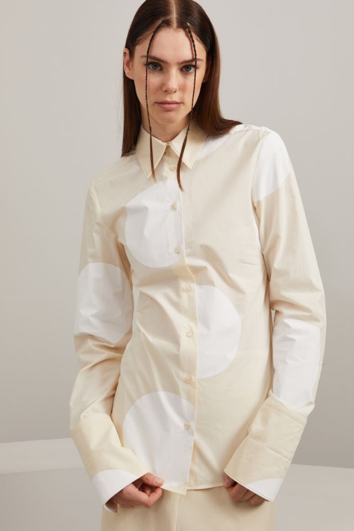 Camicia in cotone - BIANCO LATTE - Fashion Market - 2