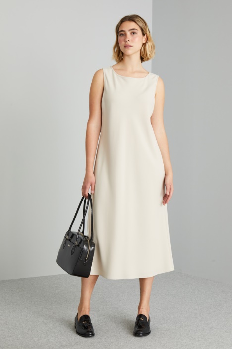 Abito svasato in cady - Fashion Market