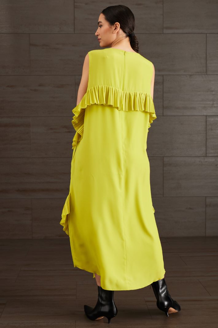 Abito in crépe de chine - GIALLO CEDRO - Fashion Market - 4