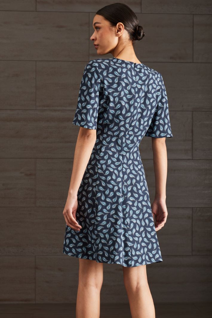 Abito in envers satin - BLU NOTTE - Fashion Market - 4