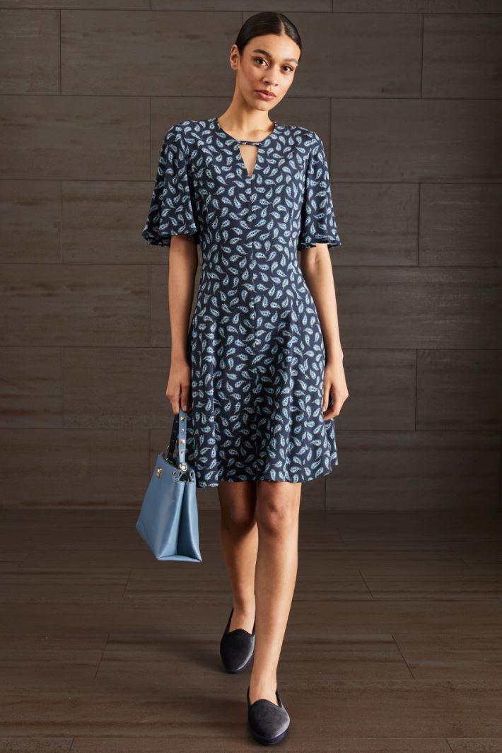 Abito in envers satin - BLU NOTTE - Fashion Market