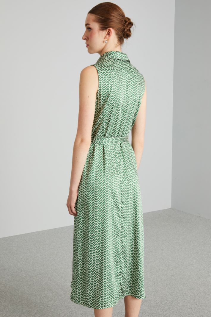 Abito a chemisier  - VERDE BIANCO - Fashion Market - 4