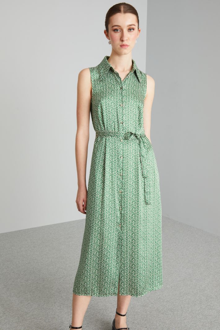 Abito a chemisier  - VERDE BIANCO - Fashion Market - 2