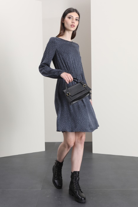 Abito in viscosa jacquard - Fashion Market