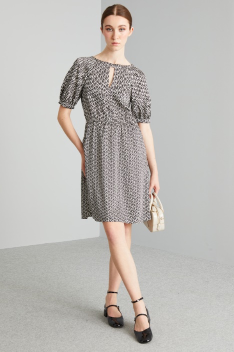 Abito con maniche a palloncino - Fashion Market